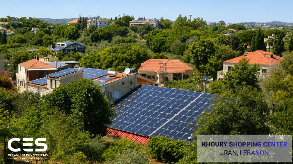 Koury Shopping Center commercial solar project in Jran City